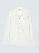RAILS Samar Floral Embroidery Shirt - White SzXS