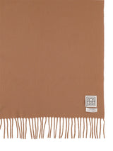 TOTEME Virgin Wool Classic Fringed Scarf - Camel