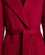 MAX & CO. Classic Runaway Wool Coat - Plum Sz12