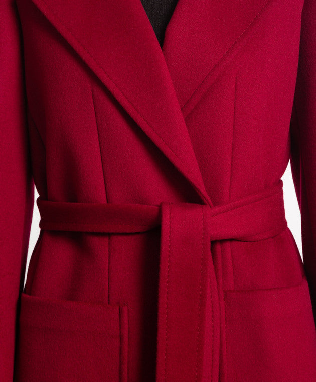 MAX & CO. Classic Runaway Wool Coat - Plum Sz12
