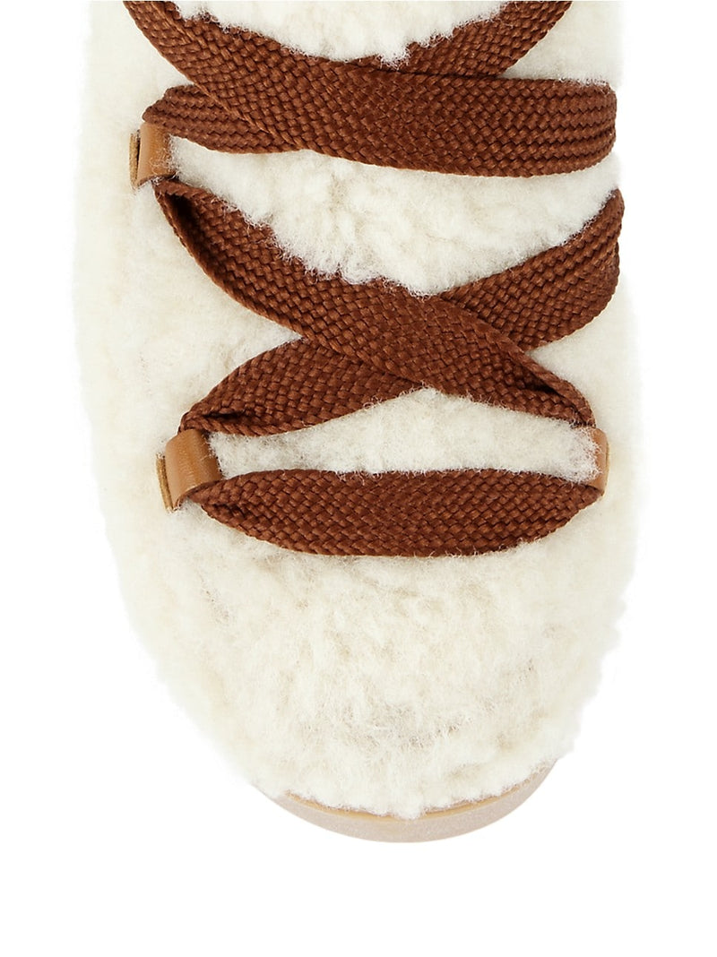 SEE BY CHLOÉ Charlee Shearling Ankle Boots Sz41