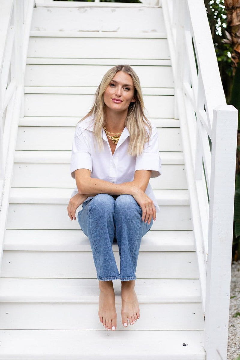 JULIA AMORY Antibes Shirt - White