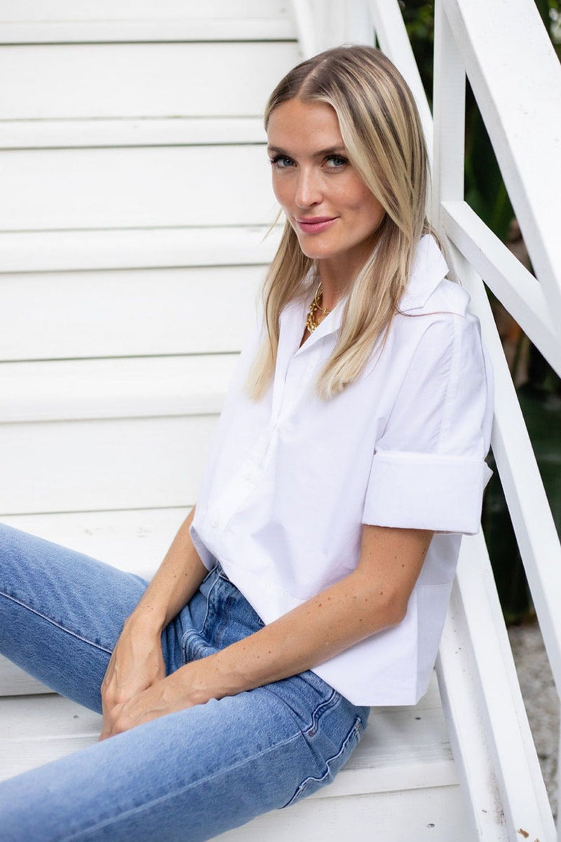 JULIA AMORY Antibes Shirt - White