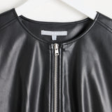 OLIVER BONAS Faux Leather Mini Dress - Black Sz10
