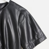 OLIVER BONAS Faux Leather Mini Dress - Black Sz10