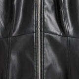 OLIVER BONAS Faux Leather Mini Dress - Black Sz10