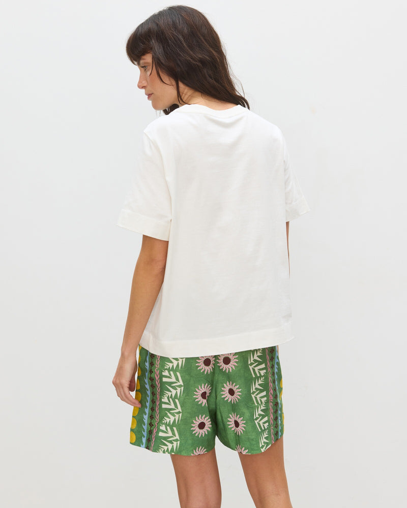 OLIVER BONAS Beaded Banana Graphic T-Shirt - White Sz16