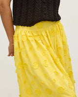 OLIVER BONAS Textured Midi Skirt - Yellow Sz10