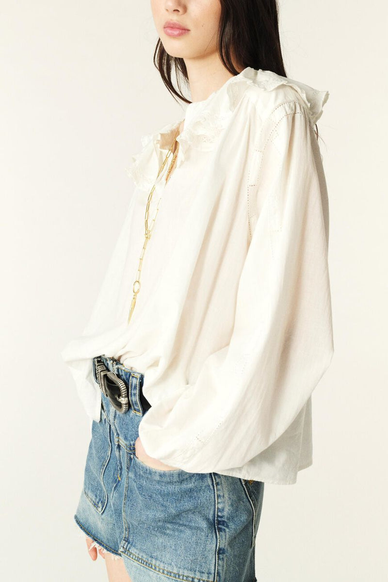 BA&SH Hira Blouse - White Sz3 NZ Large