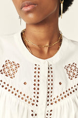 BA&SH Lirkin Blouse - White Sz1 NZ Small