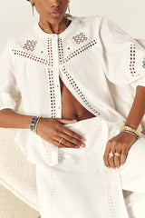BA&SH Lirkin Blouse - White Sz1 NZ Small