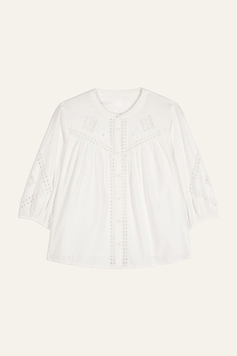 BA&SH Lirkin Blouse - White Sz1 NZ Small