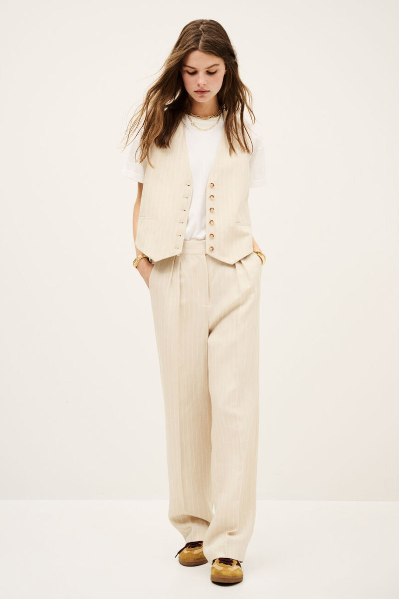 BA&SH Peanut Pant - Beige Sz36 NZ8