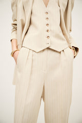 BA&SH Peanut Pant - Beige Sz36 NZ8