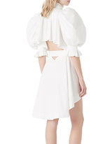 AJE Eucalypt Puff Sleeve Shirt Dress - White Sz6