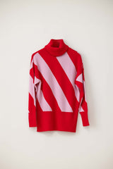 BINNY Marks Detachable Roll Neck Jumper - Candy Pink