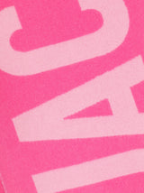 JACQUEMUS Logo Virgin Wool Scarf - Pink
