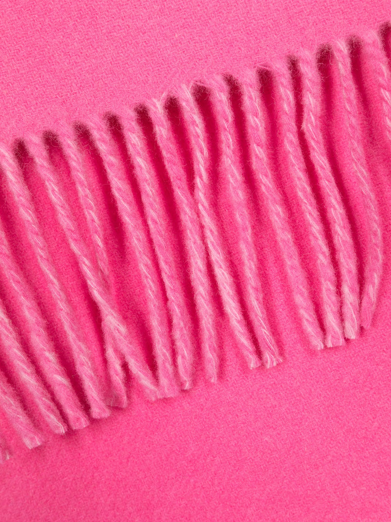 JACQUEMUS Logo Virgin Wool Scarf - Pink