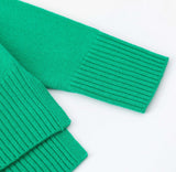 ALEGER N.99 Cashmere Blend Hi-Low Oversize Cardigan - Kelly Green SzL