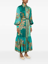 ALEMAIS Franca Slik Shirtdress - Green Sz10