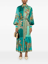 ALEMAIS Franca Slik Shirtdress - Green Sz10