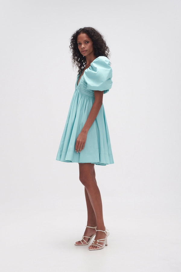 AJE Gabrielle Plunge Mini Dress - Spearmint Sz6