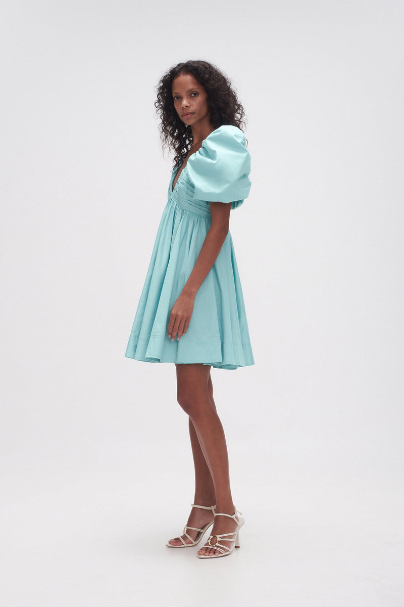 AJE Gabrielle Plunge Mini Dress - Spearmint Sz6