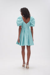 AJE Gabrielle Plunge Mini Dress - Spearmint Sz6