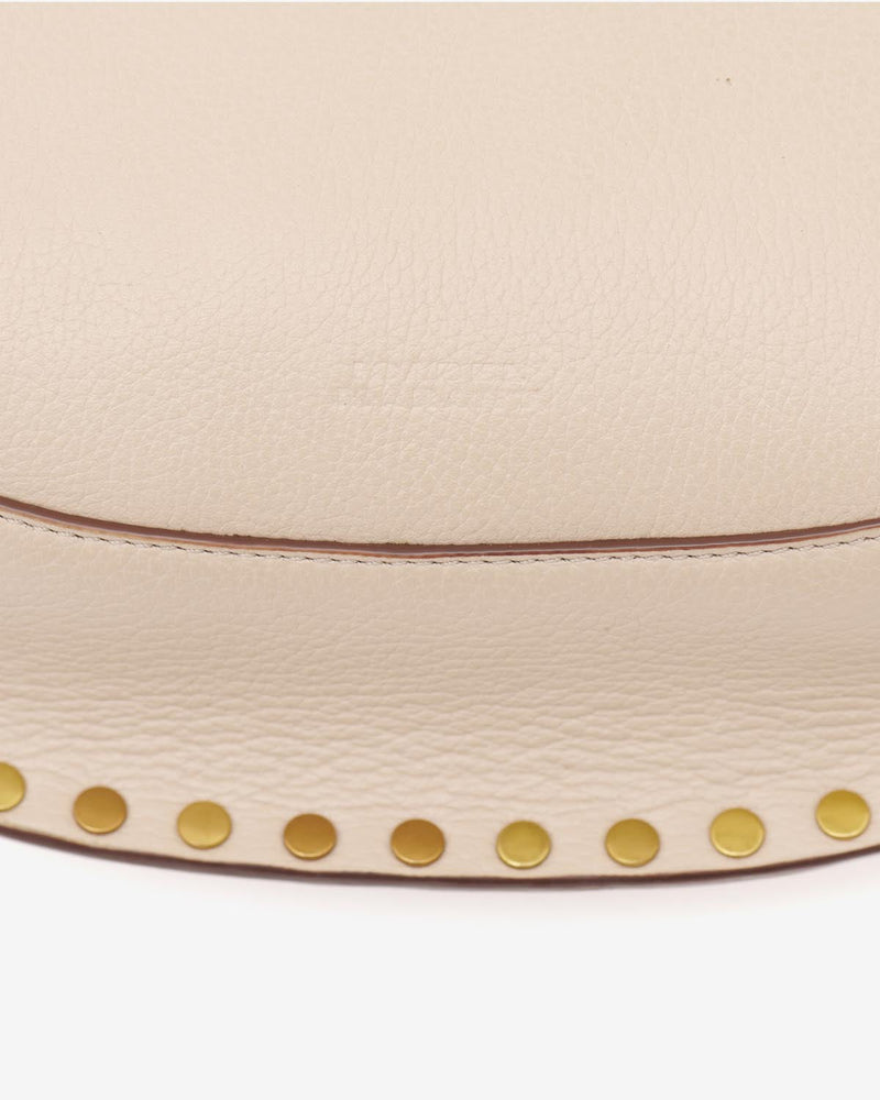 ISABEL MARANT Oskan Moon Studded  Bag - Natural