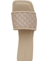 ANINE BING Monogram Ria Slides - Beige EU41