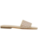 ANINE BING Monogram Ria Slides - Beige EU41