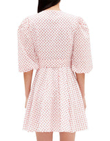 CLAUDIE PEIRLOT Wrap Mini Dress - Red Floral Sz40 NZM