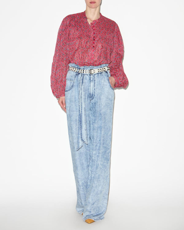 MARANT ETOILE Salika Blouse - Cranberry Sz38 NZM