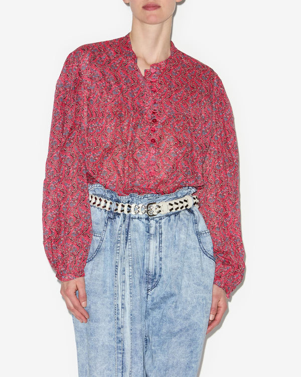 MARANT ETOILE Salika Blouse - Cranberry Sz38 NZM