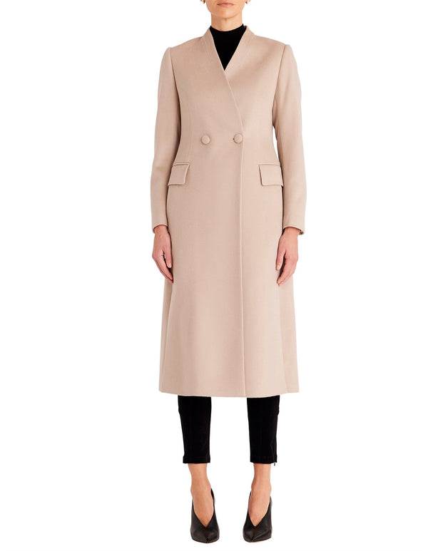 CABLE Reeves Wool Coat - Wheat Sz12