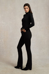 HOLLAND COOPER High Rise Flared Jean - Black Sz12R