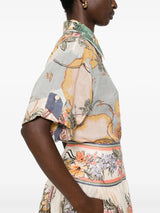 ZIMMERMANN Tallow Shirt - Nautical Sz3 NZ14