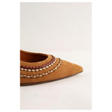 ULLA JOHNSON Antonia Suede Slingback - Sierra EU40