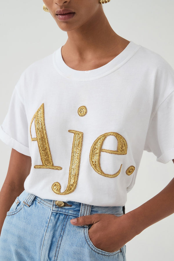 AJE Logo Tee - Gold