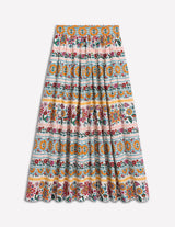 BODEN Full Poplin Maxi Skirt - Botanical Sprig Sz8