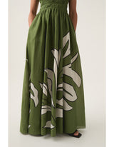 AJE Planetary Maxi Dress - Bonsai Green Sz8