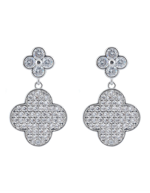 BEAUTIFUL EARTH Clover Drop Earrings