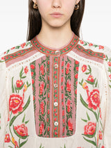 FARM RIO Annika Delicate Blouse - Ecru SzM