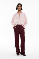 WITCHERY Cotton Oxford Shirt - Powder Pink Sz16