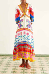 FARM RIO Garden Maxi Dress - Vivid SzXL