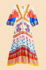 FARM RIO Garden Maxi Dress - Vivid SzXL