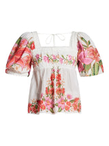 FARM RIO Summer Fruit Blouse - Off White