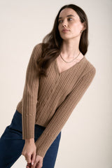 MAX Elementary Cashmere Blend Cardigan - Dune Marle SzXL