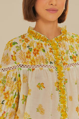 FARM RIO Azaleia Blouse - Off White SzM