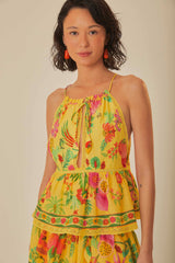 FARM RIO Delicate Fruit Garden Top - Yellow SzS